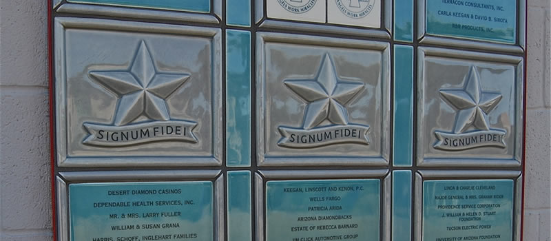 San Miguel High School, Angel Charity Donor Recognition Wall